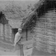 Each resident of Manakamana Ashram built and maintained a simple home.