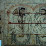 Illuminated Zi-jeh manuscript Pha Dampa and his diciple Kun-ke